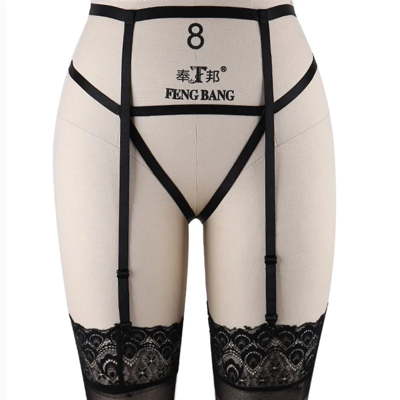 Goth High Waist Garter Belt Bottom Black Body Harness Adjustable Bondage Stockings Sexy Lingerie Women Wedding Garter Body Cage
Goth High Waist Garter Belt Bottom Black Body Harness Adjustable Bondage Stockings Sexy Lingerie Women Wedding Garter Body Cage