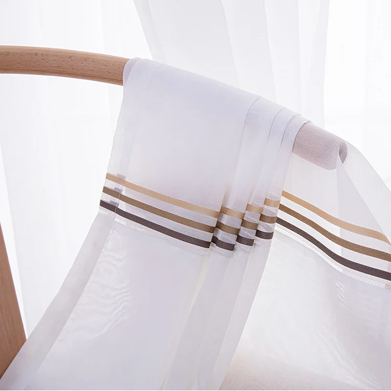 Chinese Classic White Curtains Tulle Striped Embroidery Sheer for Living Room Bedroom Window Home Decoration Custom Yarn
Chinese Classic White Curtains Tulle Striped Embroidery Sheer for Living Room Bedroom Window Home Decoration Custom Yarn