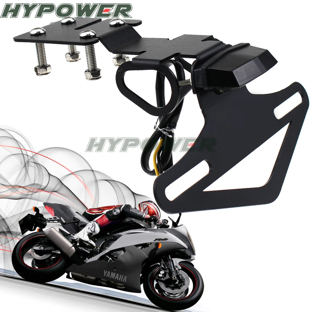 Motorcycle License Plate Holder License Bracket Tail Tidy for Yamaha R6 YZF-R6 2017 2018 2019 Black
Motorcycle License Plate Holder License Bracket Tail Tidy for Yamaha R6 YZF-R6 2017 2018 2019 Black