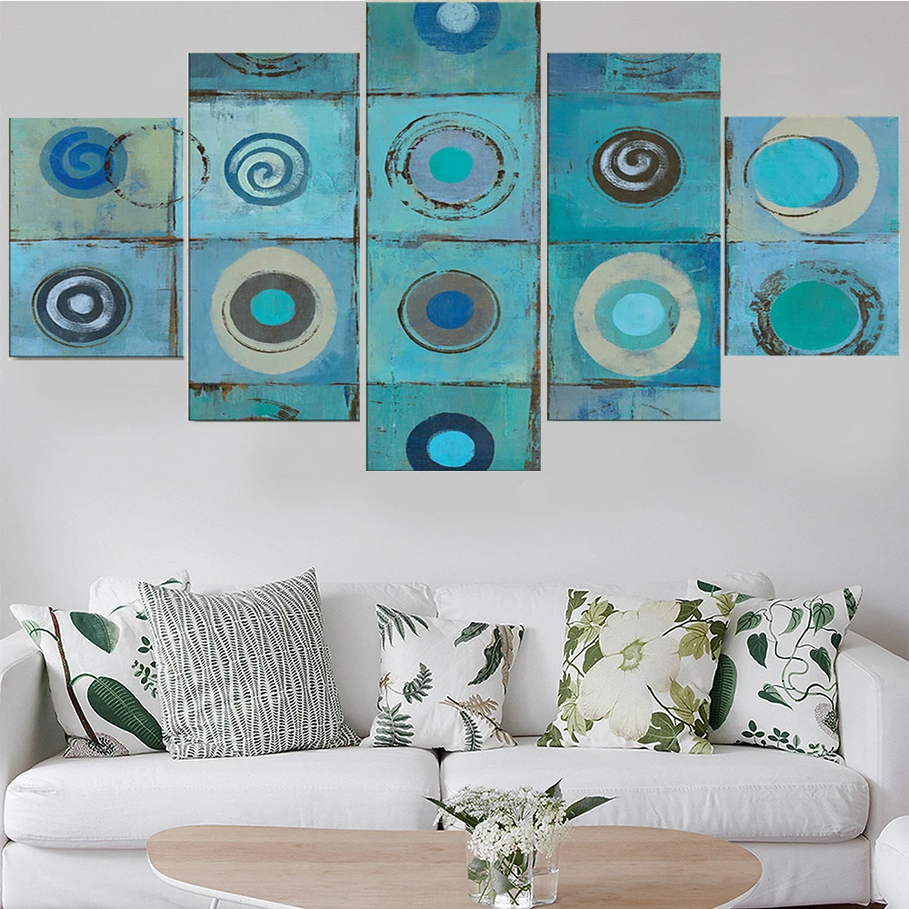 5 Pieces Canvas Wall Art Painting Blue Abstract Pictures Poster Modern Living Room Modular Framework Home For Decoration
5 Pieces Canvas Wall Art Painting Blue Abstract Pictures Poster Modern Living Room Modular Framework Home For Decoration
