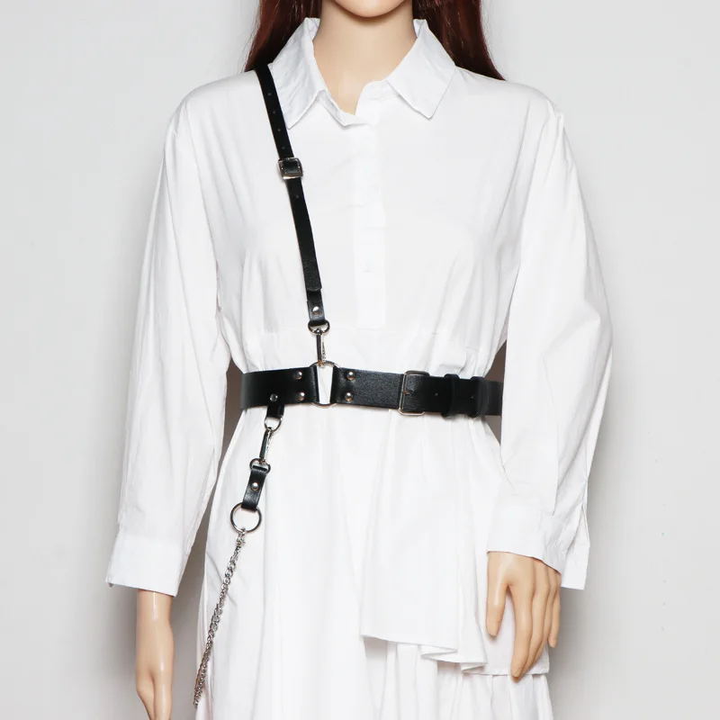 Designer Dress Clothes Accessories Handmade Belt for Dress Leather Harajuku Style Belly Chain 2021 Fashion Punk Skirt Straps
Designer Dress Clothes Accessories Handmade Belt for Dress Leather Harajuku Style Belly Chain 2021 Fashion Punk Skirt Straps
