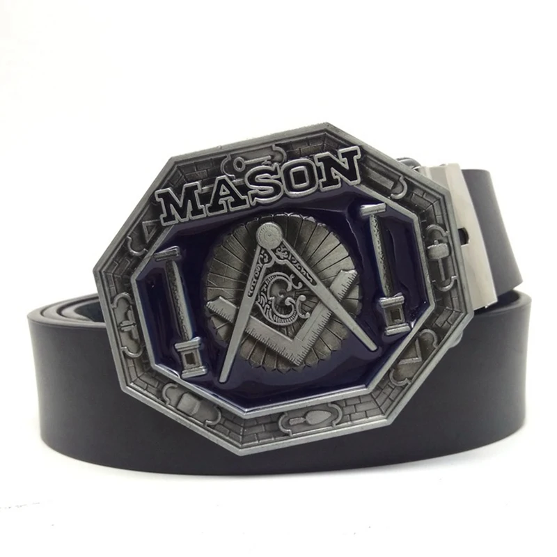 Antique Silver Freemason Buckle Casual Black PU Leather Waist Belt for Men Western Cowboy Accessories for Clothing Fashion Gifts
Antique Silver Freemason Buckle Casual Black PU Leather Waist Belt for Men Western Cowboy Accessories for Clothing Fashion Gifts