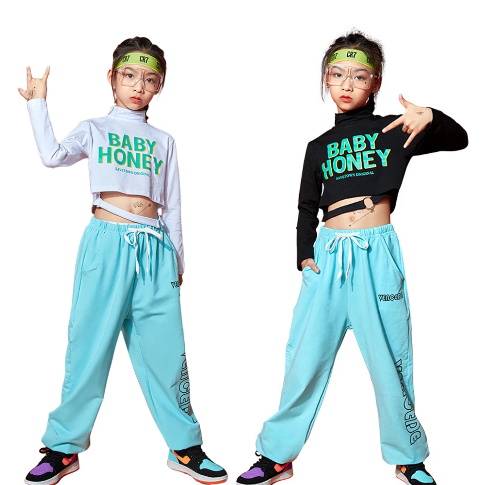 Lolanta Kids Girls Crop Long Sleeve Top Or Blue Pants Clothes Children Hip Hop Jazz Costume Street Casual Wear
Lolanta Kids Girls Crop Long Sleeve Top Or Blue Pants Clothes Children Hip Hop Jazz Costume Street Casual Wear