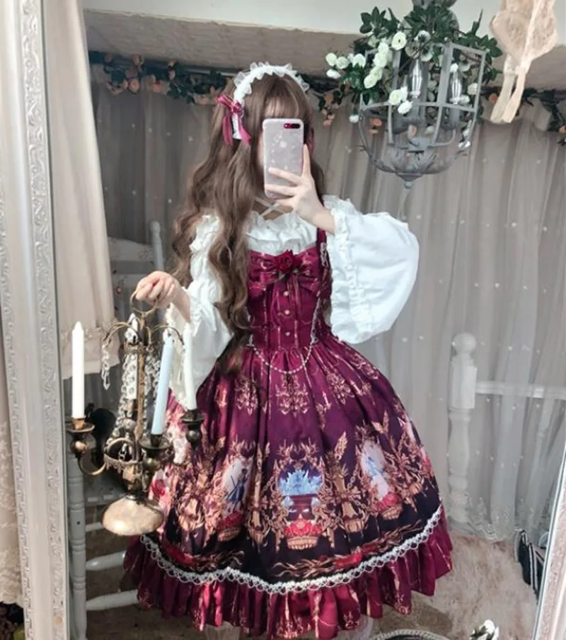 Gothic vintage sweet lolita dress palace lace bowknot printing princess victorian dress kawaii girl gothic lolita jsk loli cos
Gothic vintage sweet lolita dress palace lace bowknot printing princess victorian dress kawaii girl gothic lolita jsk loli cos