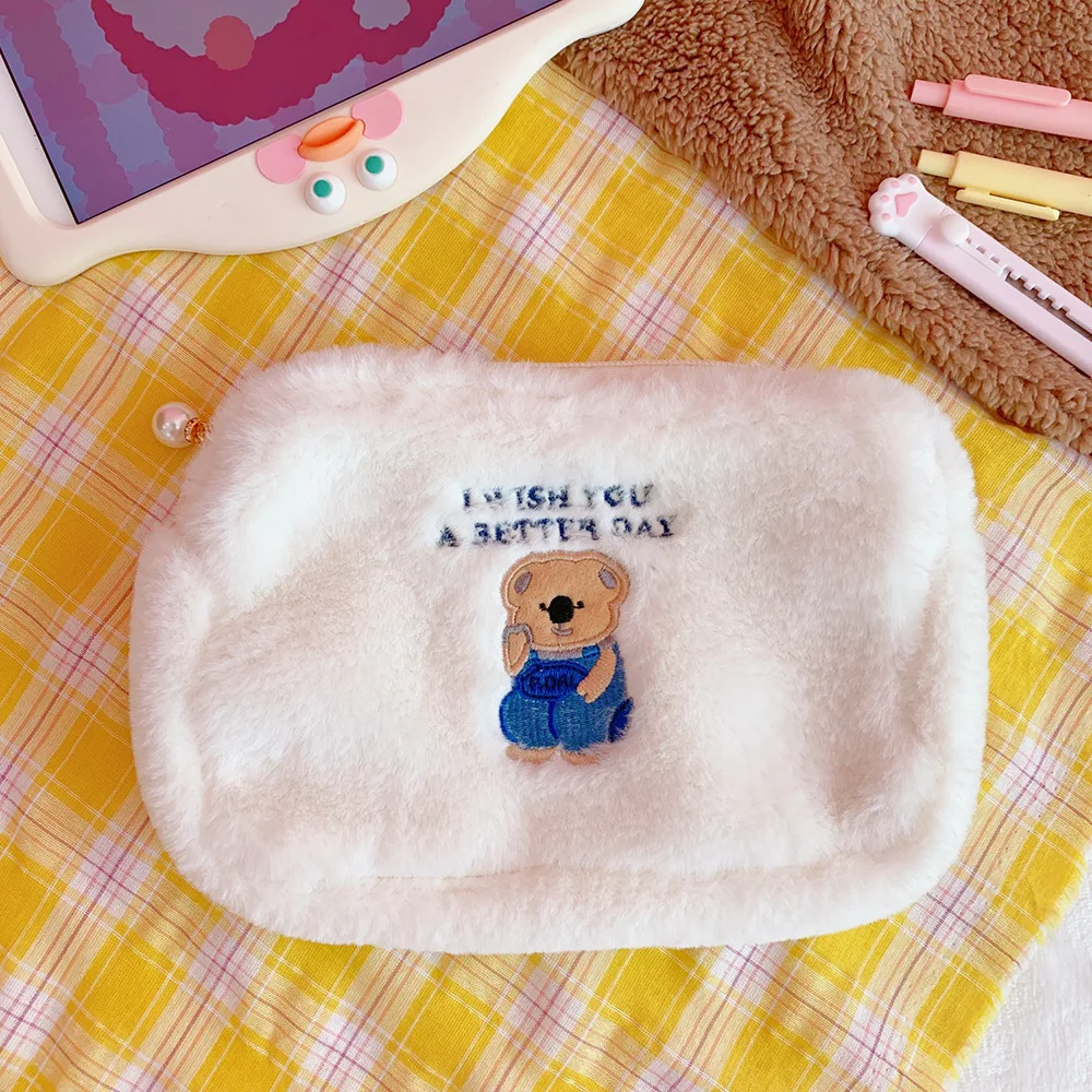 Cartoon Bear 1pc Embroidery Plush bag reticule Daily Necessities Storage bag reticule hold in the hand Kitchen Storage Bags
Cartoon Bear 1pc Embroidery Plush bag reticule Daily Necessities Storage bag reticule hold in the hand Kitchen Storage Bags