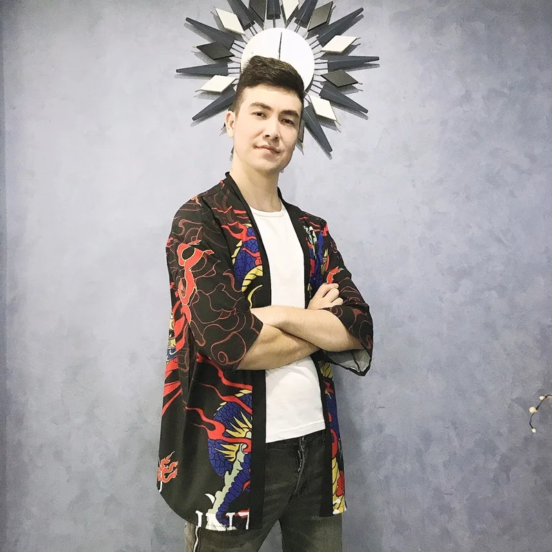 Kimono Cardigan Man Yukata Obi Male Haori Men'S Kimono Japanese Streetwear Cosplay Samurai Costume Japan Clothes
Kimono Cardigan Man Yukata Obi Male Haori Men'S Kimono Japanese Streetwear Cosplay Samurai Costume Japan Clothes