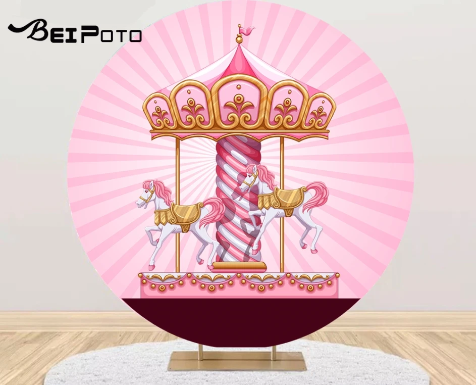 Carousel pink blue Baby Shower Round Photography Background Circle Backdrop Photo Studio Birthday Party Table Covers 744
Carousel pink blue Baby Shower Round Photography Background Circle Backdrop Photo Studio Birthday Party Table Covers 744