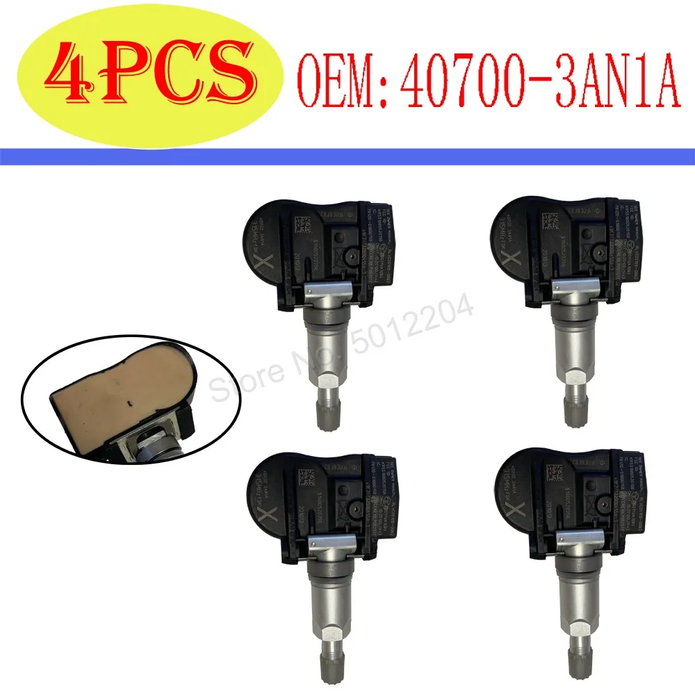 4PCS Car Tire Pressure Monitor Sensor TPMS 40700-3AN1A for Nissan Juke Cube Versa Leaf Sentra
4PCS Car Tire Pressure Monitor Sensor TPMS 40700-3AN1A for Nissan Juke Cube Versa Leaf Sentra