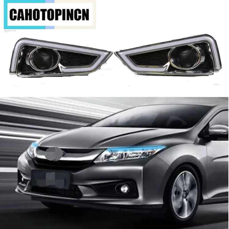 Turn Yellow Signal Style Relay Waterproof Car DRL 12V LED Daytime Running Light fog lamp for Honda City Grace 2015 2016
Turn Yellow Signal Style Relay Waterproof Car DRL 12V LED Daytime Running Light fog lamp for Honda City Grace 2015 2016