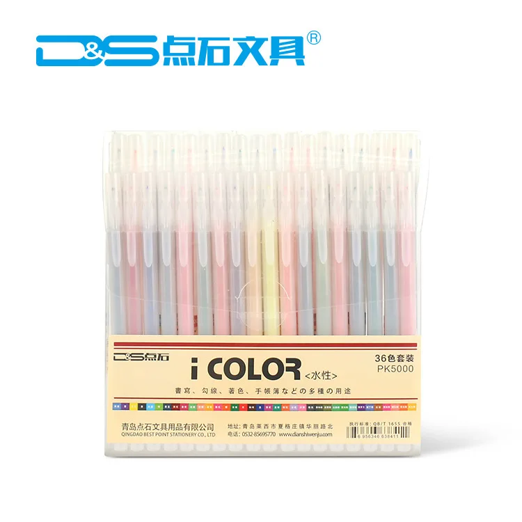 Dianshi Color Gel Pen Set 12/24/36 Color HandAccount Neutral Pen 0.38MM Ins Caneta Write Smoothly For School Office Stationery
Dianshi Color Gel Pen Set 12/24/36 Color HandAccount Neutral Pen 0.38MM Ins Caneta Write Smoothly For School Office Stationery