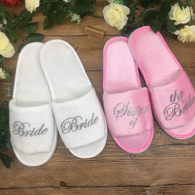 customize gold titles wedding bridesmaid bride groom spa soft slippers hen night Bachelorette party favors gifts
customize gold titles wedding bridesmaid bride groom spa soft slippers hen night Bachelorette party favors gifts