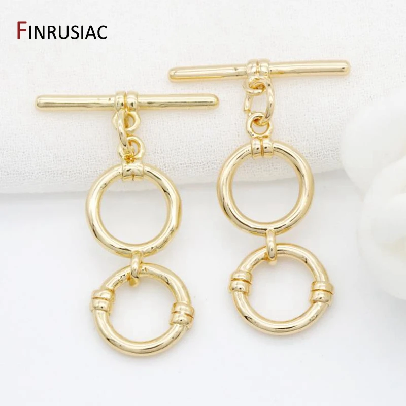 14K Gold Plated Toggle Clasps Hooks For Bracelets Necklace Making Jewelry Supplies 2021 New Design OT Clasps Accessories
14K Gold Plated Toggle Clasps Hooks For Bracelets Necklace Making Jewelry Supplies 2021 New Design OT Clasps Accessories