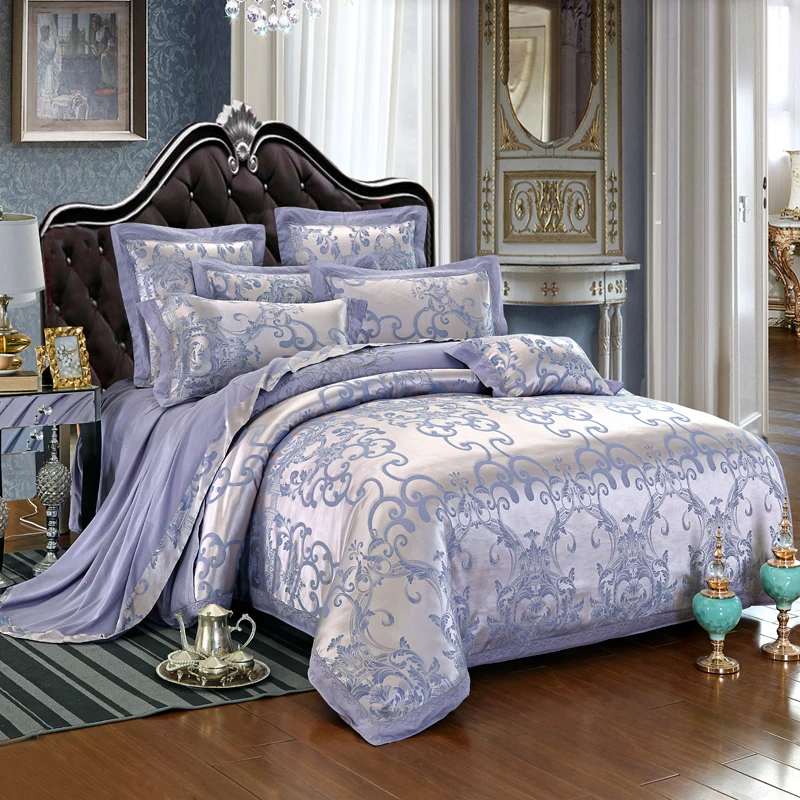 100% New Luxury 4pcs Bedding Set Ellis Blue Golden Cotton Satin Jacquard Duvet Cover Set Available In Queen Size And King Size
100% New Luxury 4pcs Bedding Set Ellis Blue Golden Cotton Satin Jacquard Duvet Cover Set Available In Queen Size And King Size
