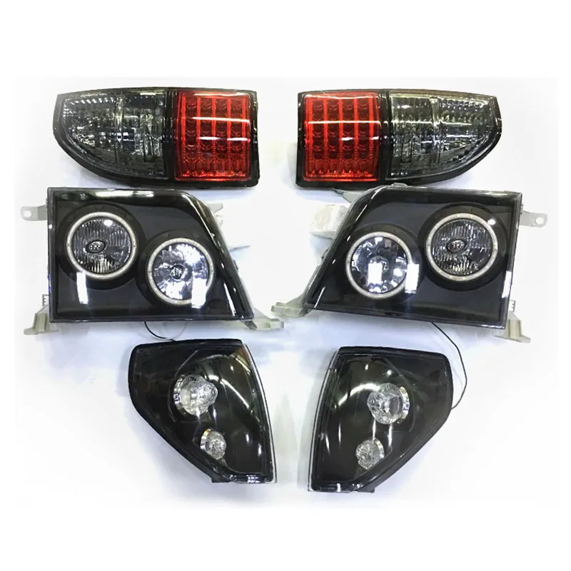 Car accessories 1set Fit For Toyota Prado fj90 lc90 3400/2700 1998-2002 LED black Headlight taillight Assembly replace Kit
Car accessories 1set Fit For Toyota Prado fj90 lc90 3400/2700 1998-2002 LED black Headlight taillight Assembly replace Kit