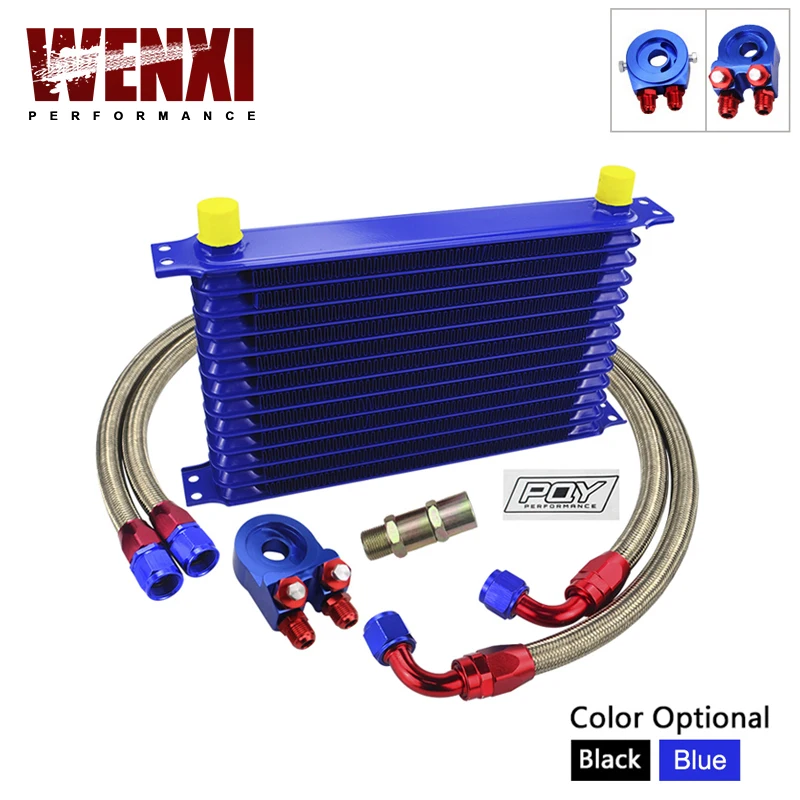 Universal 13rows Trust Type Oil Cooler Kit + Oil Filter Adapter + Braided Hose An10 Hose With PQY Sticker+Box
Universal 13rows Trust Type Oil Cooler Kit + Oil Filter Adapter + Braided Hose An10 Hose With PQY Sticker+Box
