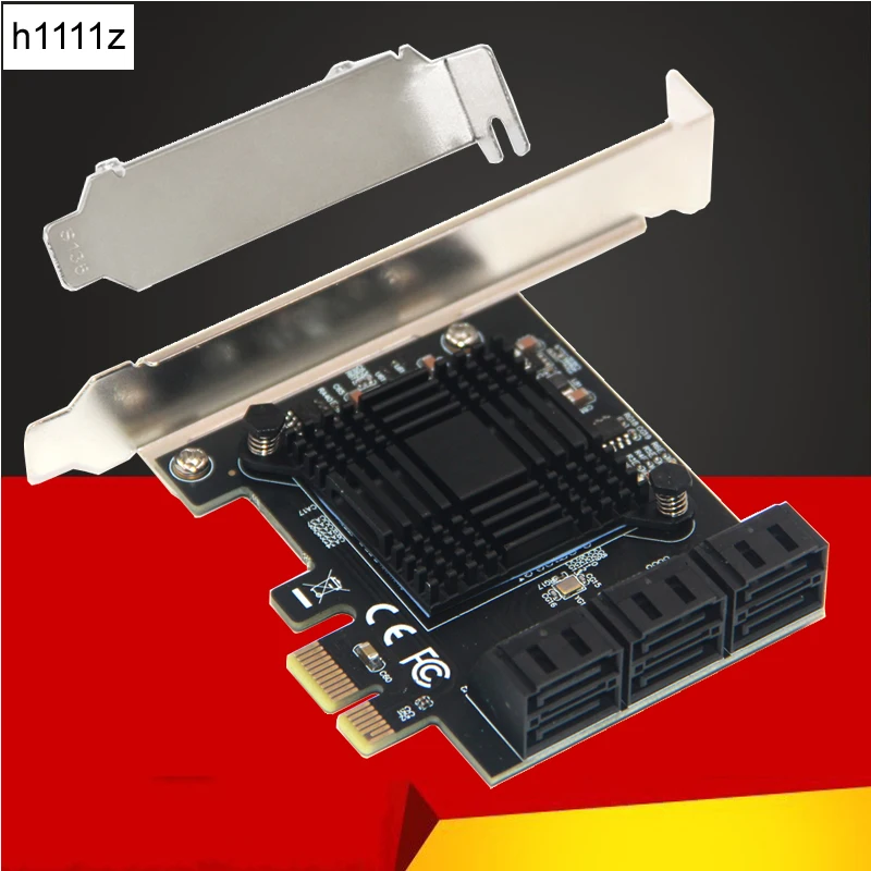 Chi a Mining PCIe Gen3 X1 to 6 Port 6G SATA III 3.0 Controller Non Raid Expansion Card w/ Low Profile Bracket SATA PCI-E Adapter
Chi a Mining PCIe Gen3 X1 to 6 Port 6G SATA III 3.0 Controller Non Raid Expansion Card w/ Low Profile Bracket SATA PCI-E Adapter