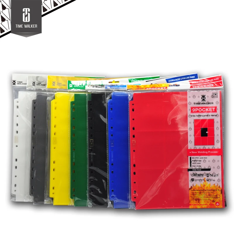 High Quality TW Colorful (20 Count) Double Sided with 9 slots/page Cards Album pages Cards Collection book pages for MTG/TCG/PKM
High Quality TW Colorful (20 Count) Double Sided with 9 slots/page Cards Album pages Cards Collection book pages for MTG/TCG/PKM