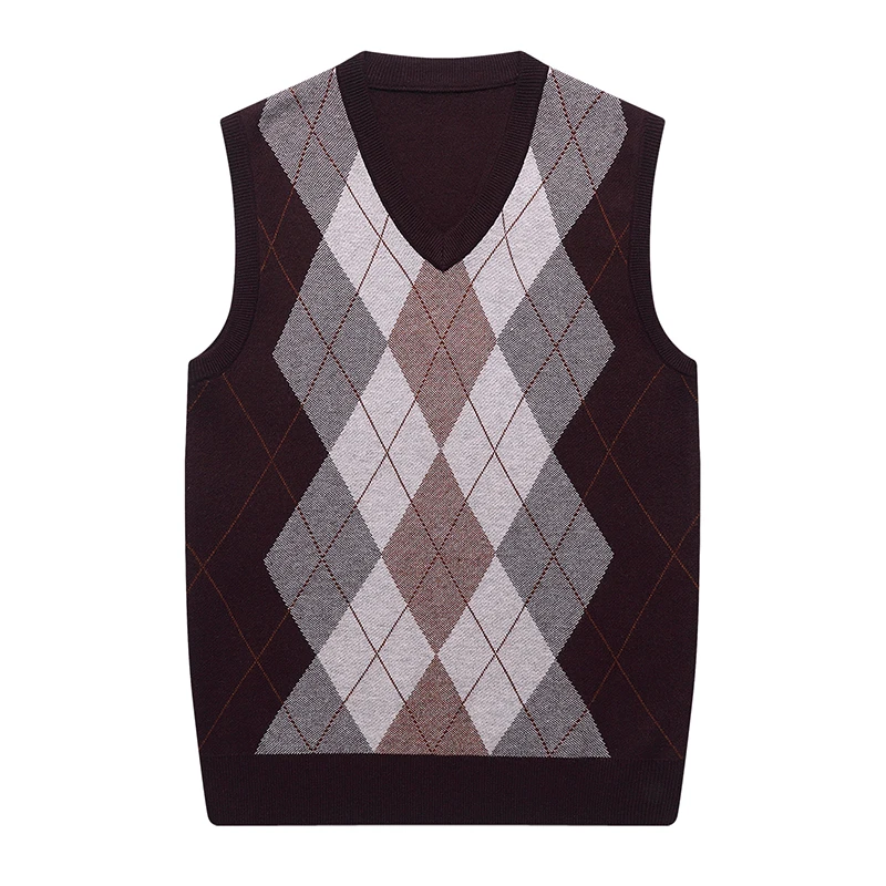 Men's Cashmere Plaid Knitwear Autumn & Wintert Sleeveless Sweaters Male Fashion Argyle Wool Knit Vest Pullovers
Men's Cashmere Plaid Knitwear Autumn & Wintert Sleeveless Sweaters Male Fashion Argyle Wool Knit Vest Pullovers