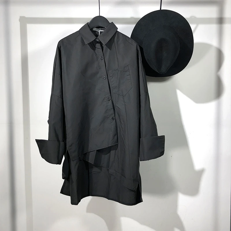 Men's Long Sleeve Shirt Autumn New Dark Collar Irregular Asymmetric Design Loose Casual Fashion Quality Versatile Shirt
Men's Long Sleeve Shirt Autumn New Dark Collar Irregular Asymmetric Design Loose Casual Fashion Quality Versatile Shirt