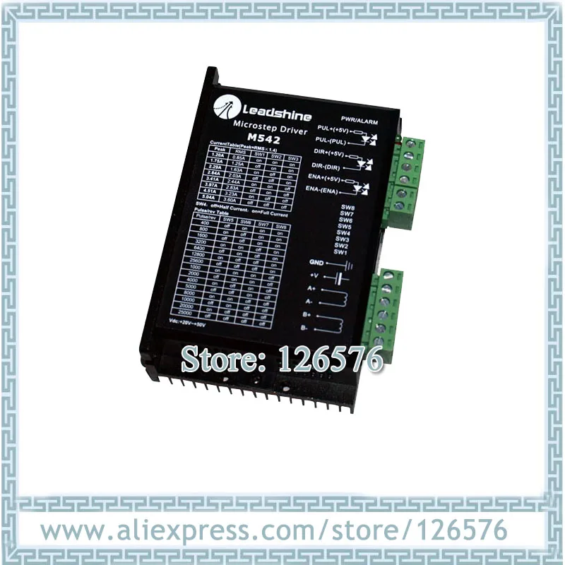 Leadshine M542 CNC драйвер шагового двигателя 1.0A-4.2A 50VDC работа для 42/57 шагового двигателя
Leadshine M542 CNC драйвер шагового двигателя 1.0A-4.2A 50VDC работа для 42/57 шагового двигателя