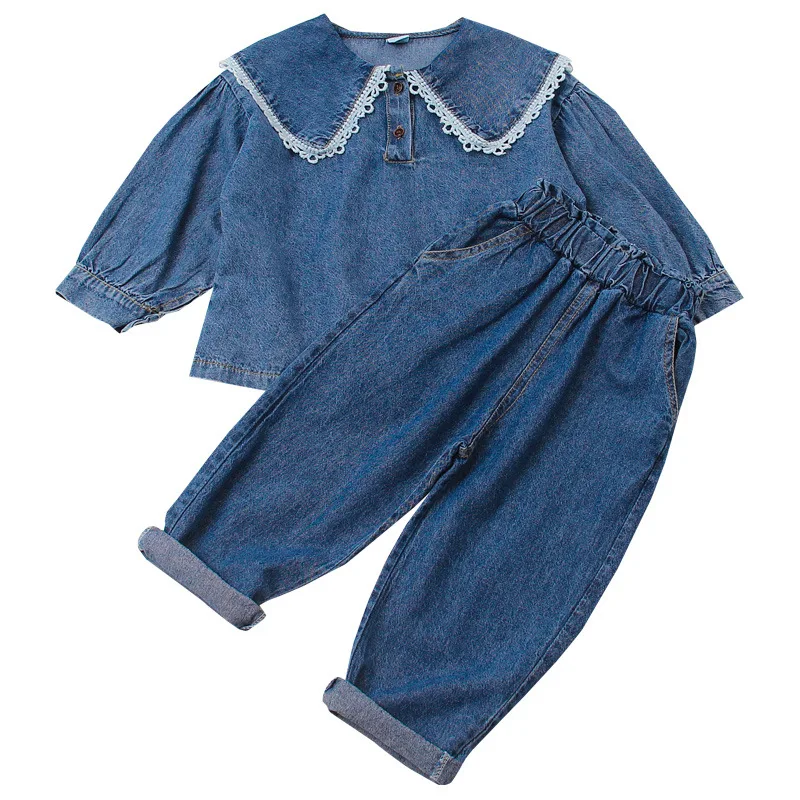 Baby Girl Spring Fall Clothing Set Denim Tops Shirts+jeans Pants,girls Kids Fashion 2pcs Clothes Sets Children Outfits 2-8T
Baby Girl Spring Fall Clothing Set Denim Tops Shirts+jeans Pants,girls Kids Fashion 2pcs Clothes Sets Children Outfits 2-8T