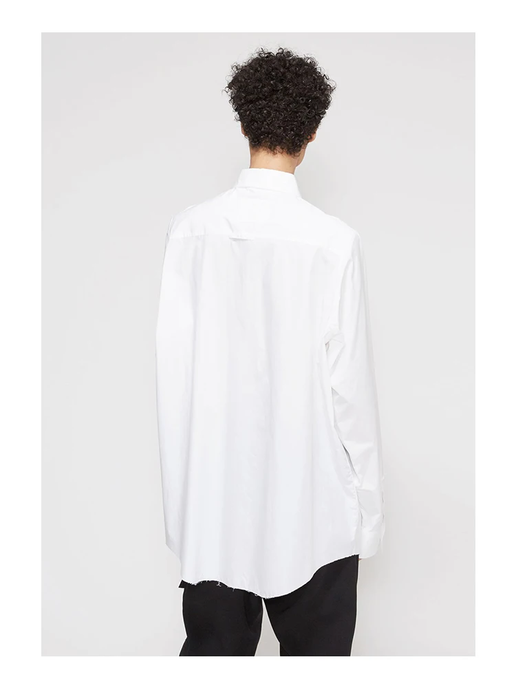 Men's Long Sleeve White Shirt Spring And Autumn New Lapel Street Style Youth Fashion Trend Simple Large Size Loose Shirt
Men's Long Sleeve White Shirt Spring And Autumn New Lapel Street Style Youth Fashion Trend Simple Large Size Loose Shirt