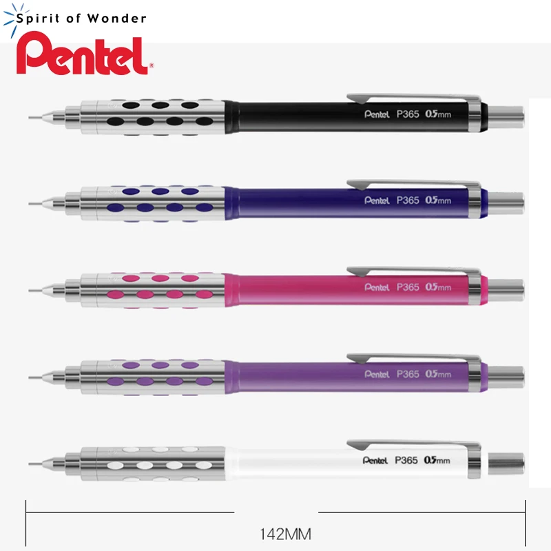1 pcs Pentel metal mechanical pencil 0.5mm P365 metal non-slip push-type automatic pencil low weight grip rubber massage cushion
1 pcs Pentel metal mechanical pencil 0.5mm P365 metal non-slip push-type automatic pencil low weight grip rubber massage cushion