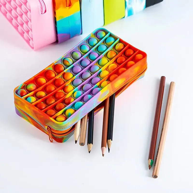 Newest Rodent Pioneer Pencil Bag Simple Colorful Version Press Silicone Case Decompression Bubble Stationery Storage Bags
Newest Rodent Pioneer Pencil Bag Simple Colorful Version Press Silicone Case Decompression Bubble Stationery Storage Bags