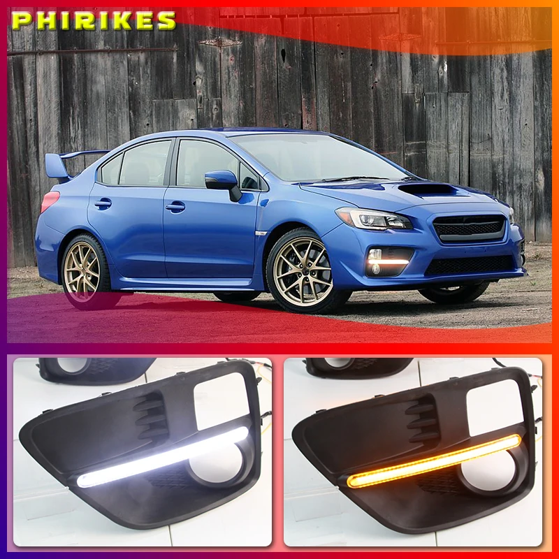 For Subaru WRX 2015 2016 2017,Yellow Turning Style Relay Waterproof 12V LED Car DRL Daytime Running Light with fog lamp hole
For Subaru WRX 2015 2016 2017,Yellow Turning Style Relay Waterproof 12V LED Car DRL Daytime Running Light with fog lamp hole