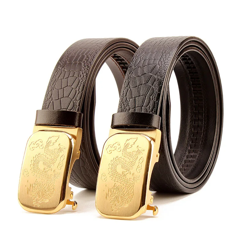Belt men's automatic buckle pure copper buckle leather belt head layer cowhide retro simple personality crocodile pattern belt
Belt men's automatic buckle pure copper buckle leather belt head layer cowhide retro simple personality crocodile pattern belt
