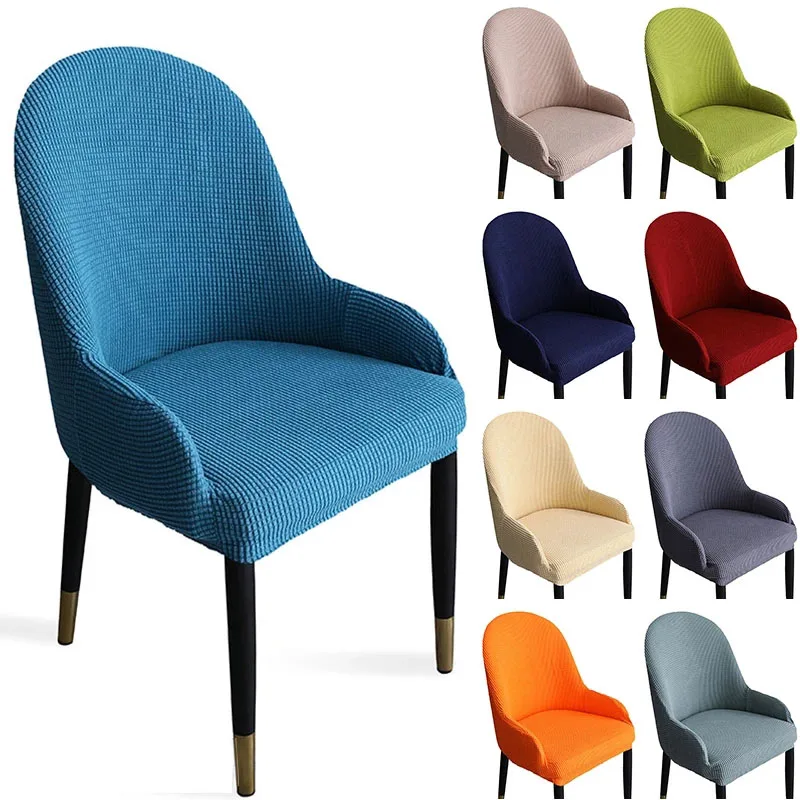 Plaid Curved Back Chair Covers Stretch Round Back Dining Chair Cover for Single Seat Armchairs Home Wedding Semicircle Chair
Plaid Curved Back Chair Covers Stretch Round Back Dining Chair Cover for Single Seat Armchairs Home Wedding Semicircle Chair
