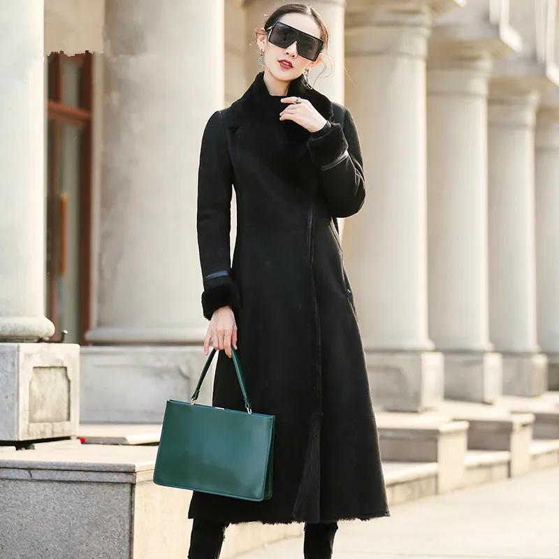 Jacket Winter Women Luxury Double Faced Fur Coat Female Natural Merino Sheep Fur Coats Real Leather Jacket Long Coat MY s
Jacket Winter Women Luxury Double Faced Fur Coat Female Natural Merino Sheep Fur Coats Real Leather Jacket Long Coat MY s