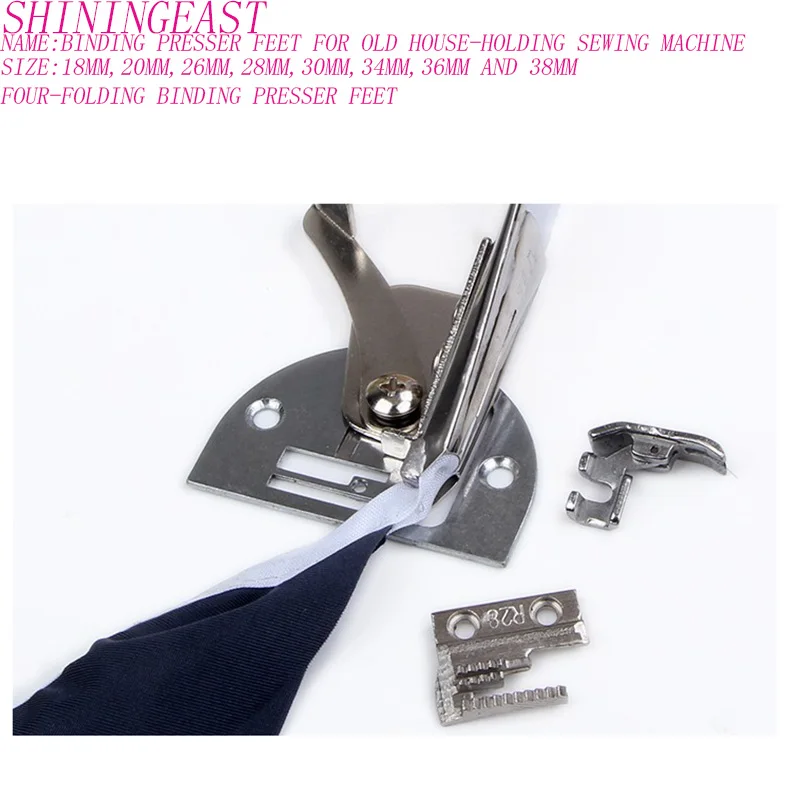 2 sets/lot18-38mm(cloth width)binding folding presser feet roller feet for old household sewing machine parts accessories1773
2 sets/lot18-38mm(cloth width)binding folding presser feet roller feet for old household sewing machine parts accessories1773