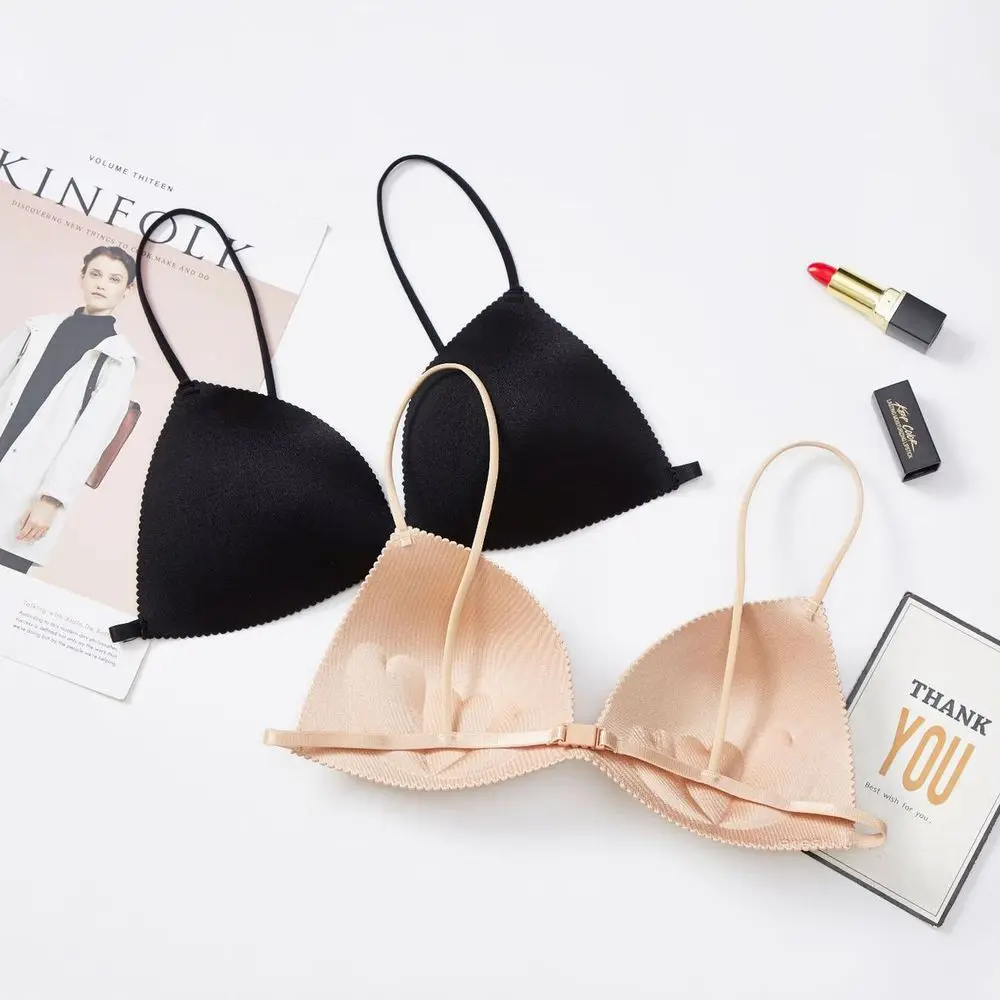 Women Bra Seamless Ultra-thin Underwear Women Thin Shoulder Strap Girls Backless Bra Push Up Bra One Piece Bra Breast Wrap
Women Bra Seamless Ultra-thin Underwear Women Thin Shoulder Strap Girls Backless Bra Push Up Bra One Piece Bra Breast Wrap