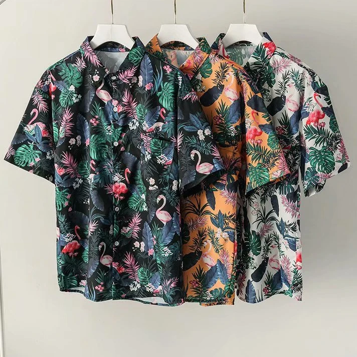 2020 High Quality Hawaiian Beach Flower Shirt Men's Short Sleeve Loose Retro Print Trendy Shirt Ins Style Slim Casual Men's
2020 High Quality Hawaiian Beach Flower Shirt Men's Short Sleeve Loose Retro Print Trendy Shirt Ins Style Slim Casual Men's