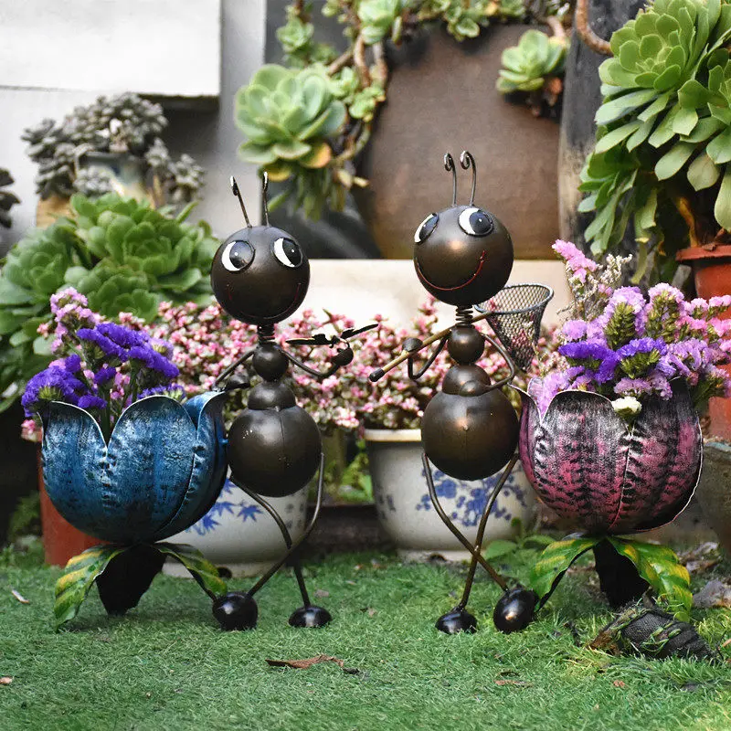 Pastoral Wrought Iron Ant Flower Pot Ornaments Balcony Farmhouse Courtyard Figurines Crafts Outdoor Villa Accessories Decoration
Pastoral Wrought Iron Ant Flower Pot Ornaments Balcony Farmhouse Courtyard Figurines Crafts Outdoor Villa Accessories Decoration
