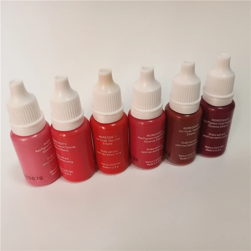 6 Pcs Red Pink Colors Micropigment Permanent Makeup Lips Manual Pen Micropigment 15ml
6 Pcs Red Pink Colors Micropigment Permanent Makeup Lips Manual Pen Micropigment 15ml