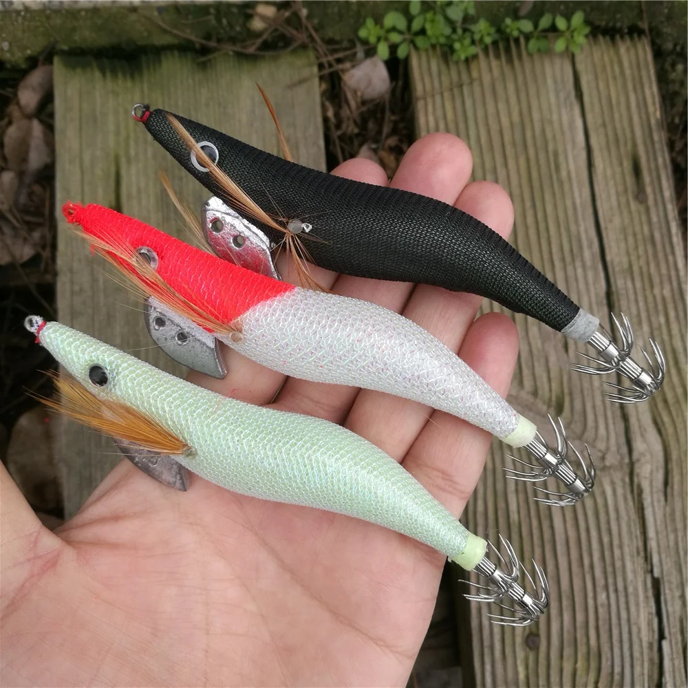 10Pcs Luminous Shrimp Lure Squid Jigs Ball inside 2.5# 3.0# 3.5# Artificial Bait Jigging Fishing Lure For Cuttlefish Octopus
10Pcs Luminous Shrimp Lure Squid Jigs Ball inside 2.5# 3.0# 3.5# Artificial Bait Jigging Fishing Lure For Cuttlefish Octopus