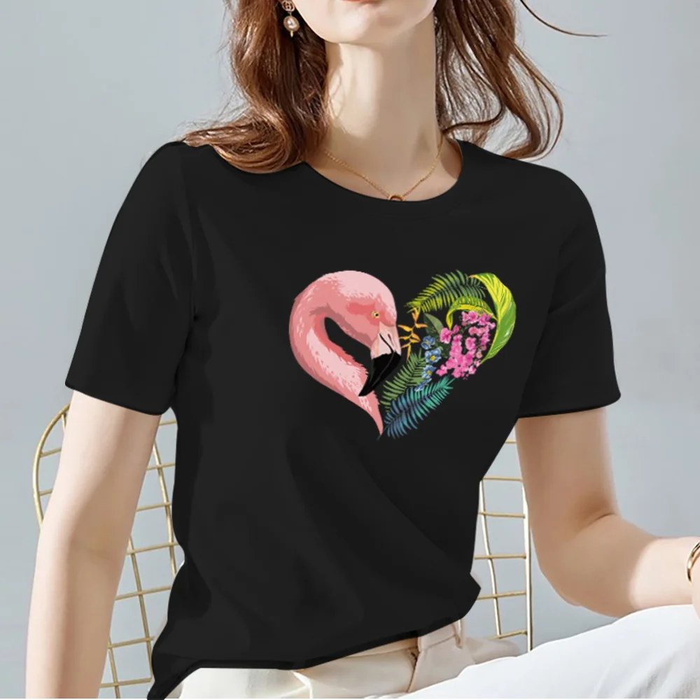 Women's T-shirt Love Heart Pattern Printing Series Female Tops Tee Black Commuter High Quality Soft O-neck Ladies Short Sleeve
Women's T-shirt Love Heart Pattern Printing Series Female Tops Tee Black Commuter High Quality Soft O-neck Ladies Short Sleeve