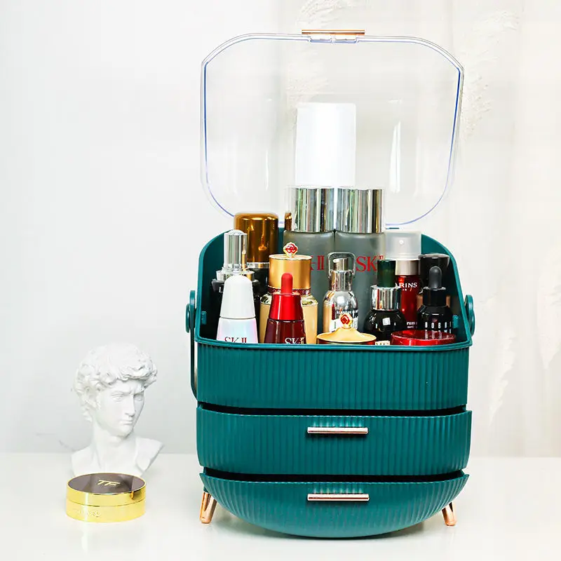 Cosmetic Makeup Organizer Storage Box Lipstick Rack Jewelry Brush Portable Drawer with Cover Dust-proof
Cosmetic Makeup Organizer Storage Box Lipstick Rack Jewelry Brush Portable Drawer with Cover Dust-proof