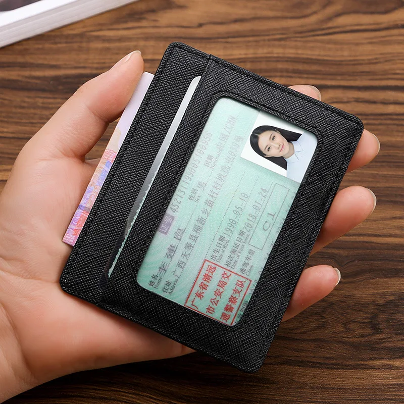 Leather Ultra-thin ID Card Case Portable Bus Card ID Card Bank Credit Card Holder Men and Women ID Leather Card Case
Leather Ultra-thin ID Card Case Portable Bus Card ID Card Bank Credit Card Holder Men and Women ID Leather Card Case
