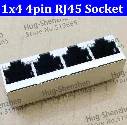 Ethernet port socket RJ 45 1X4 4p 4 core 8P8C internet access socket RJ45 connector
Ethernet port socket RJ 45 1X4 4p 4 core 8P8C internet access socket RJ45 connector