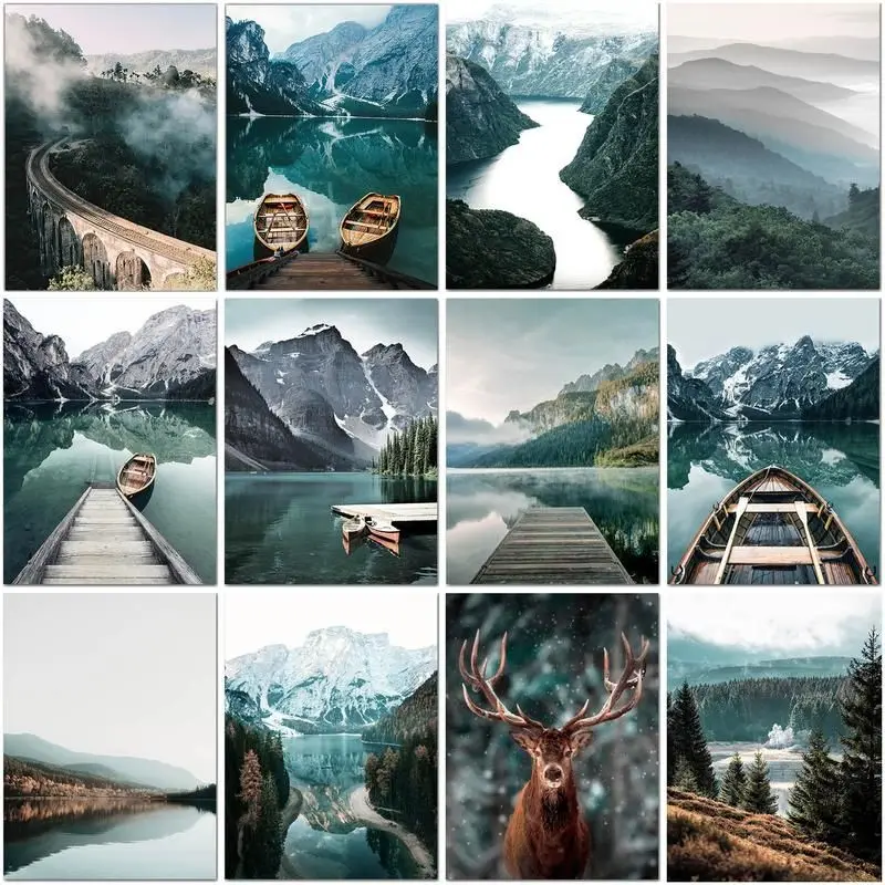 CHENISTORY 60x75cm Frame Diy Oil Painting By Numbers River Tree Landscape Canvas By Numbers Wall Art Picture Acrylic Paint Craft
CHENISTORY 60x75cm Frame Diy Oil Painting By Numbers River Tree Landscape Canvas By Numbers Wall Art Picture Acrylic Paint Craft