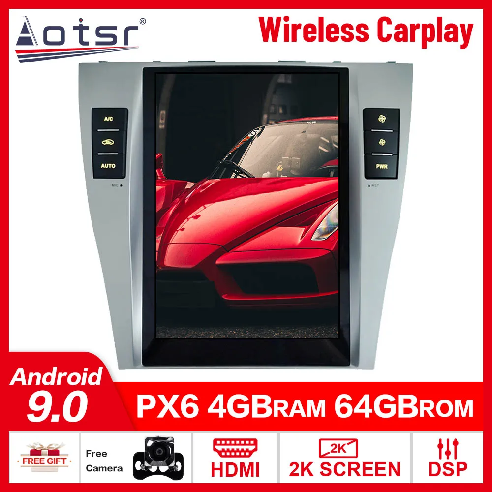Tesla Style Android 9.0 Touch screen Car free Multimedia Player For Toyota Camry 2006-2011 Audio Radio stereo 2 din head unit
Tesla Style Android 9.0 Touch screen Car free Multimedia Player For Toyota Camry 2006-2011 Audio Radio stereo 2 din head unit