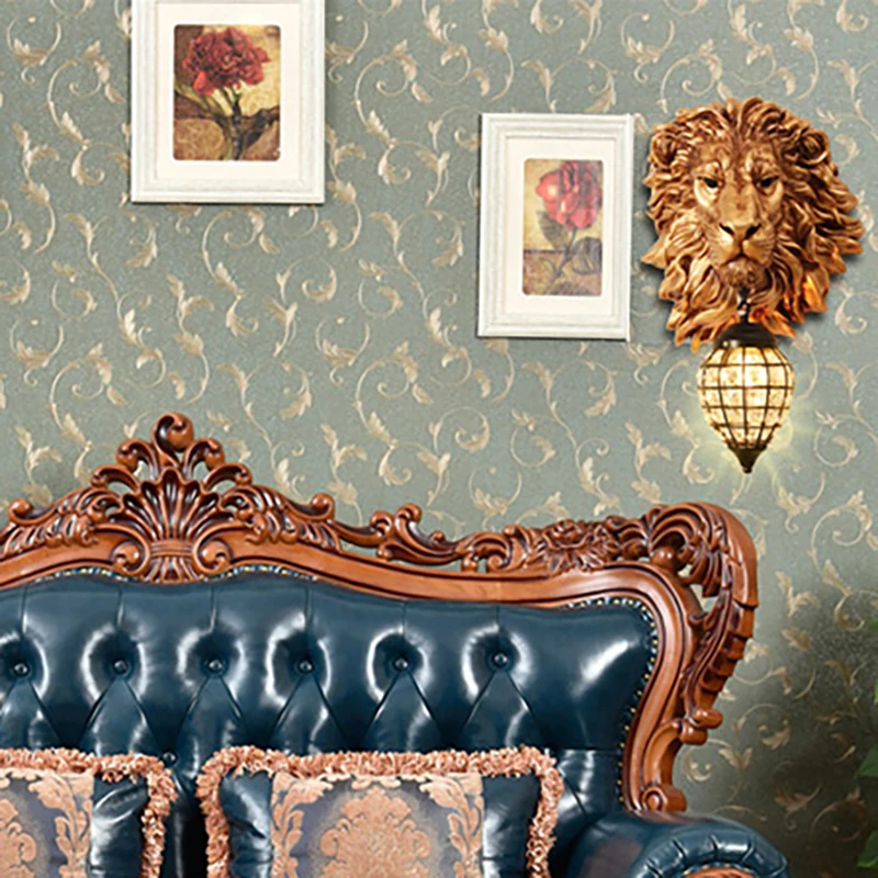 Vintage Luxury Lion Wall Lamp Modern Home Decor Kitchen Corridor Stair Lamp Indoor Lighting Living Room Bedroom Wall Sconce Lamp
Vintage Luxury Lion Wall Lamp Modern Home Decor Kitchen Corridor Stair Lamp Indoor Lighting Living Room Bedroom Wall Sconce Lamp