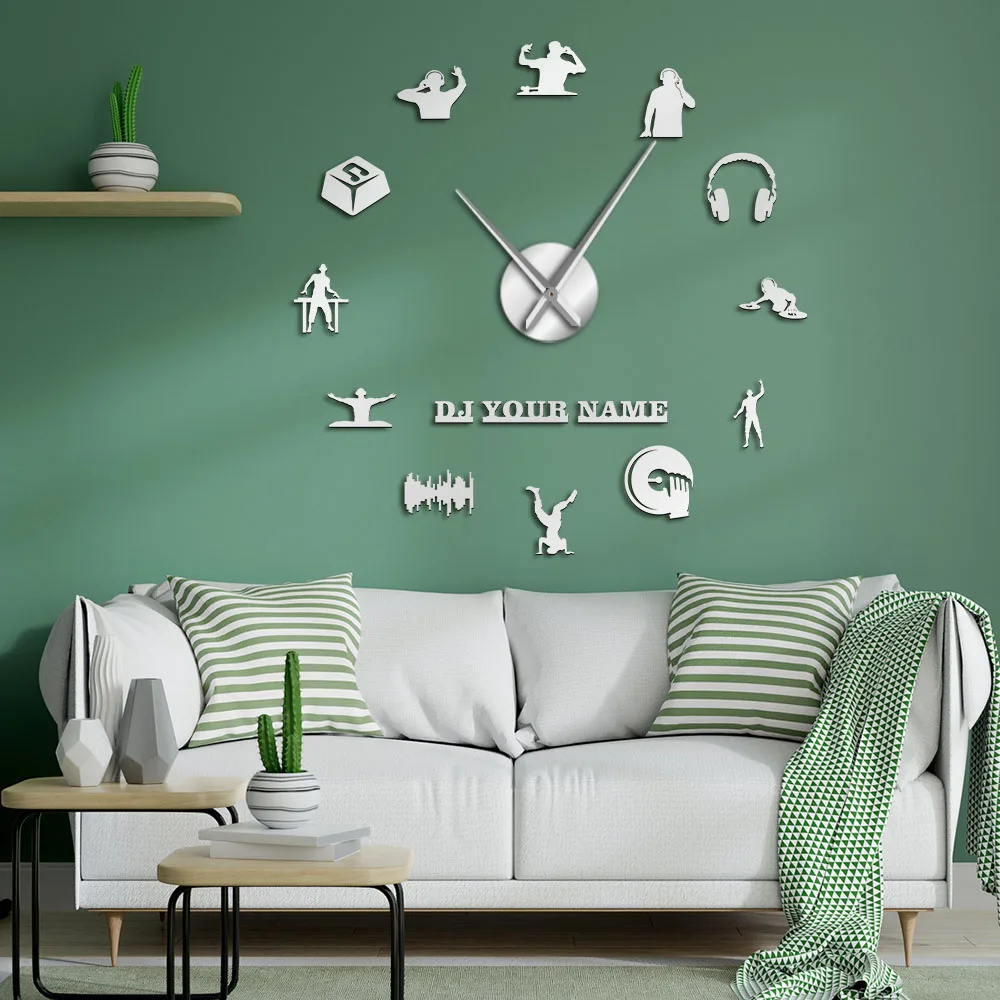 Personalized DJ Name DIY Large Wall Clock Party Night Club Disc Jockey Decor Contemporary Wall Watch Custom DJ Music Mixer Gift
Personalized DJ Name DIY Large Wall Clock Party Night Club Disc Jockey Decor Contemporary Wall Watch Custom DJ Music Mixer Gift