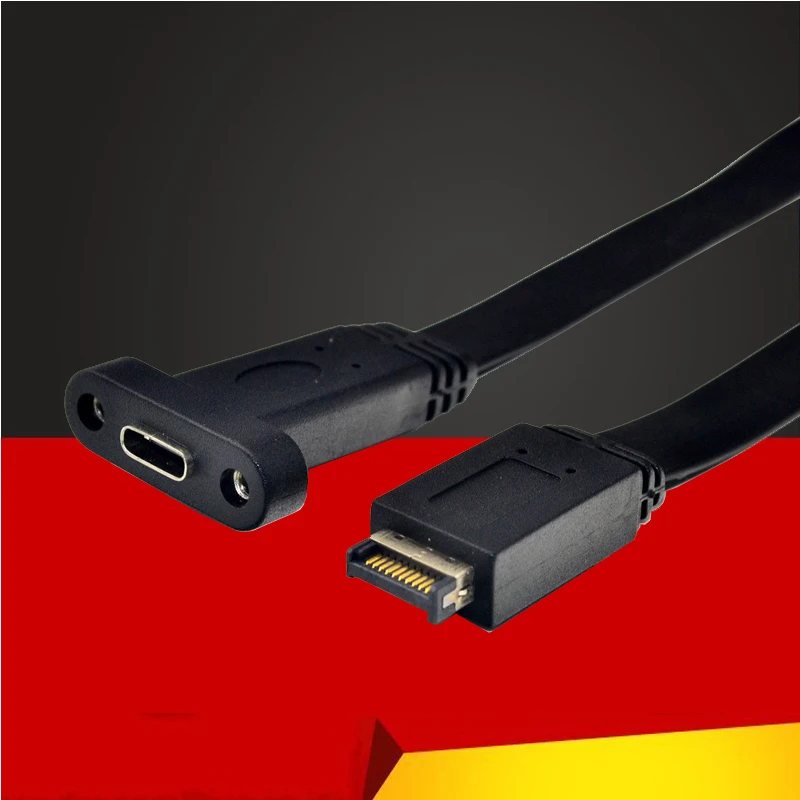 50cm USB 3.1 Front Panel Header Type-E to USB-C Type C Female Connector Extension Wire Cable With Panel Mount Bracket Screws NEW
50cm USB 3.1 Front Panel Header Type-E to USB-C Type C Female Connector Extension Wire Cable With Panel Mount Bracket Screws NEW