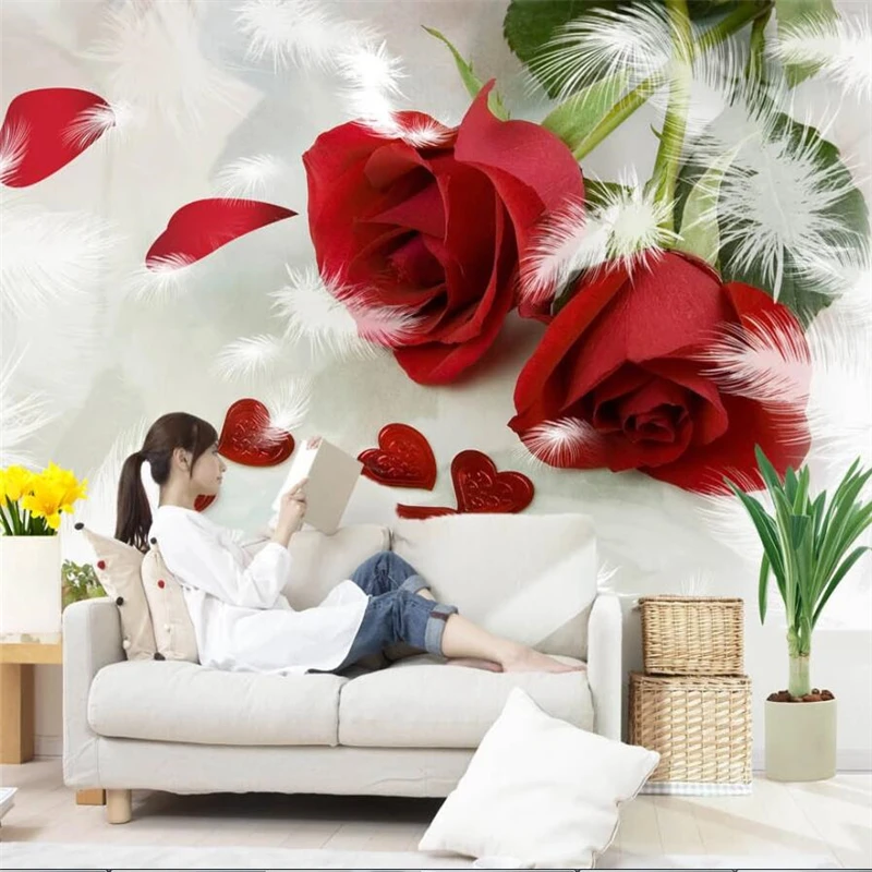 wellyu papel de parede Customized large murals fashion home decoration rose feather TV sofa bedroom background wallpaper
wellyu papel de parede Customized large murals fashion home decoration rose feather TV sofa bedroom background wallpaper