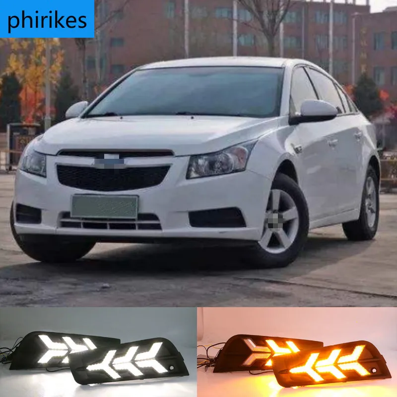 2PCS LED for chevrolet cruze 2009 2010 2011 2012 2013 2014 DRL Daytime Running Light Daylight with turn signal lamp
2PCS LED for chevrolet cruze 2009 2010 2011 2012 2013 2014 DRL Daytime Running Light Daylight with turn signal lamp