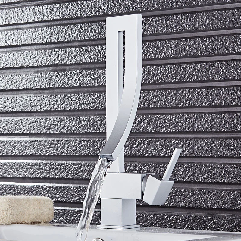 Vidric Black/Chrome/Nickel/SilverBasin Faucet Single Handle Waterfall Basin Mixer Tap Hot & Cold Bathroom Faucet Sink Water Fauc
Vidric Black/Chrome/Nickel/SilverBasin Faucet Single Handle Waterfall Basin Mixer Tap Hot & Cold Bathroom Faucet Sink Water Fauc